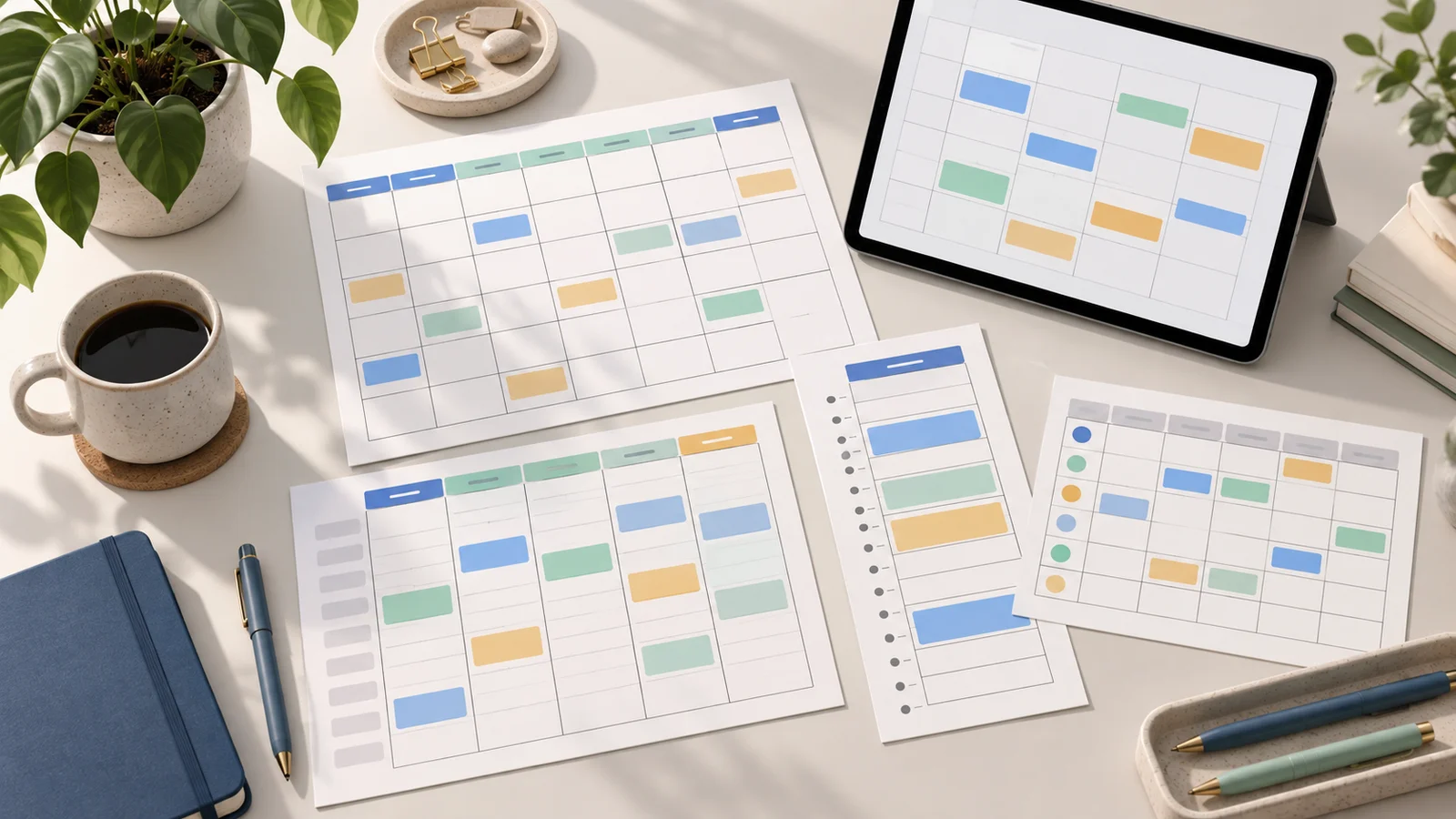 Digital Calendar Planner Templates: 4 Free PDFs + Setup Guide