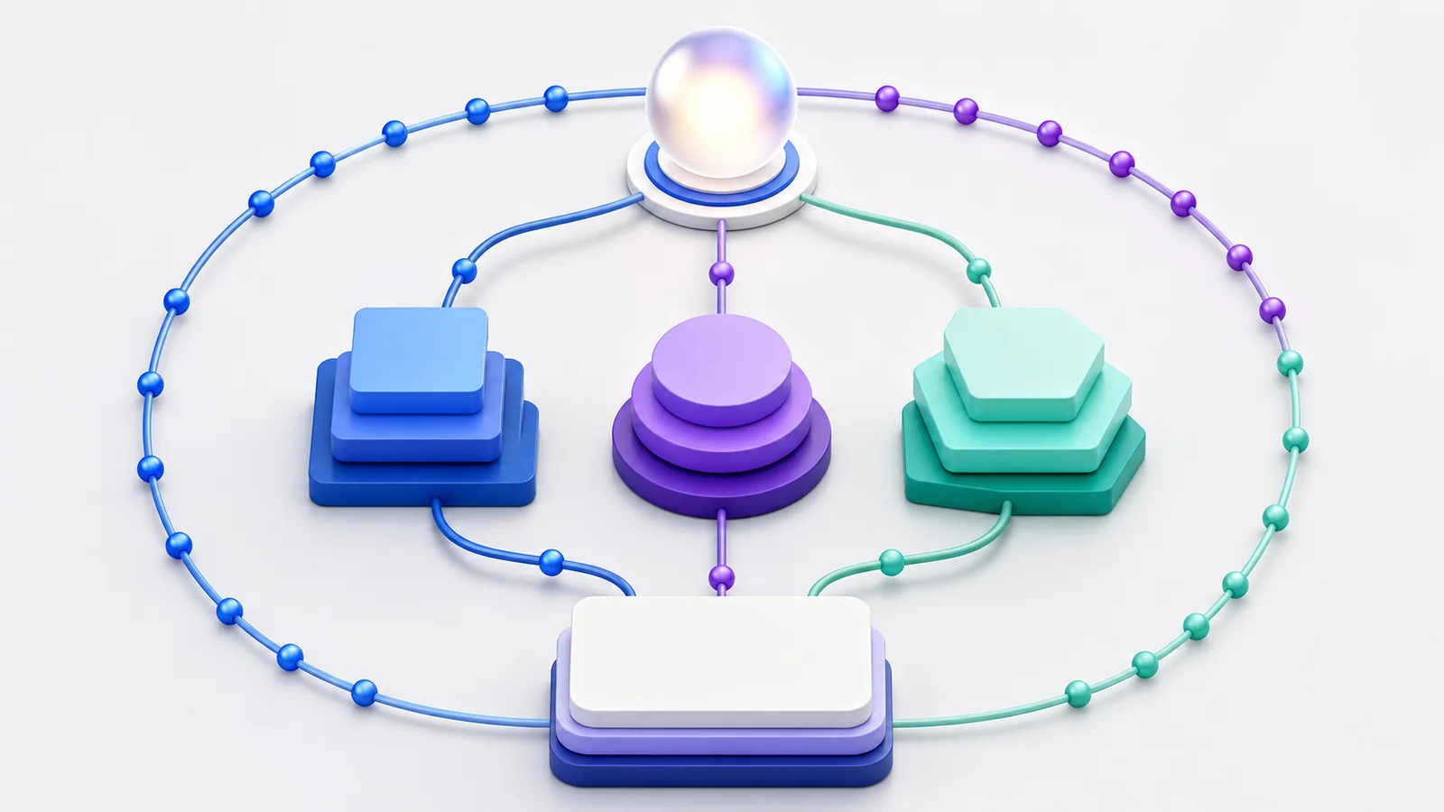 Customer signals feeding sales, product, and marketing decisions before returning to the shared knowledge base