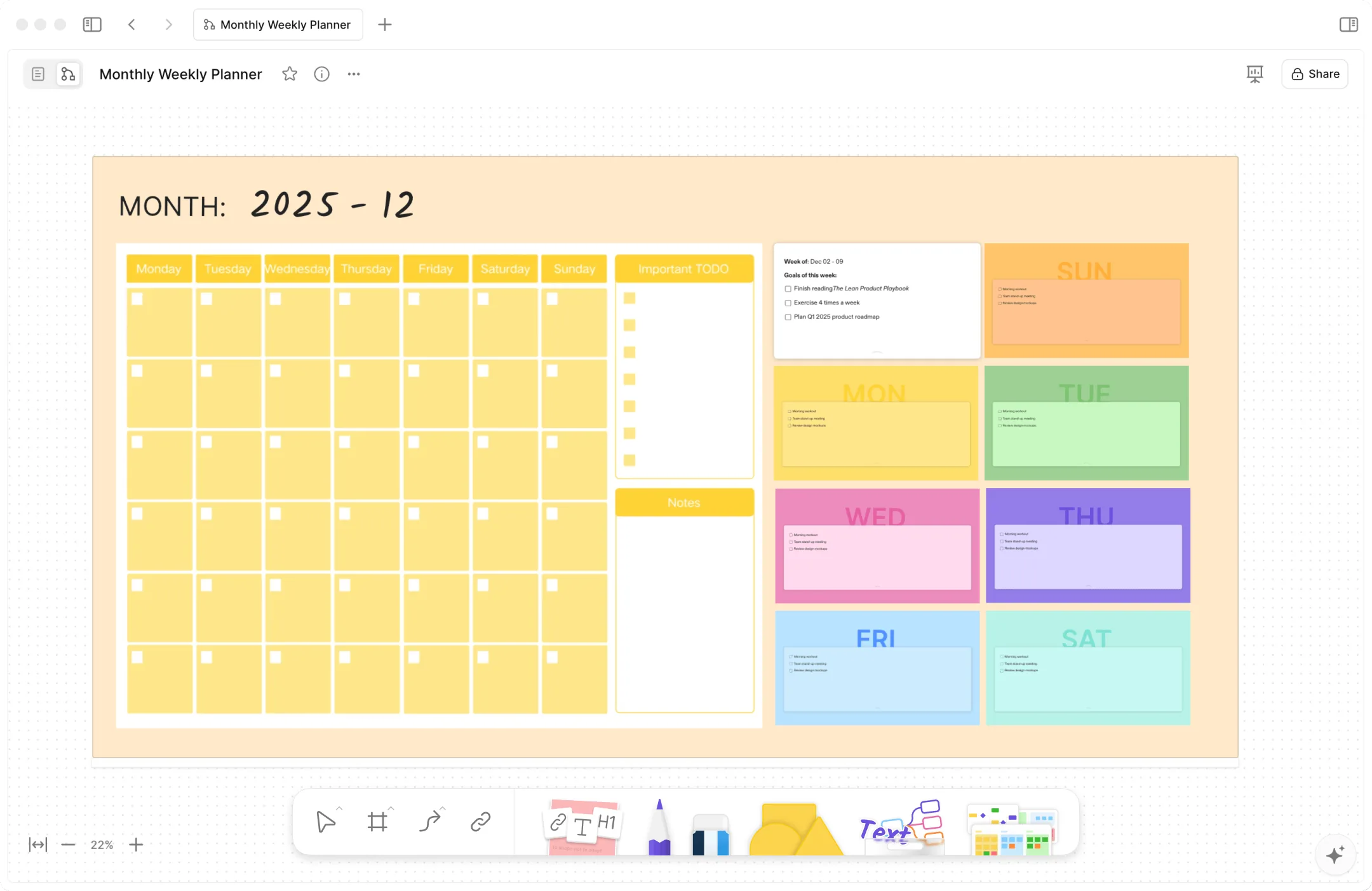 Monthly Weekly Planner — Stay Organized, Achieve More