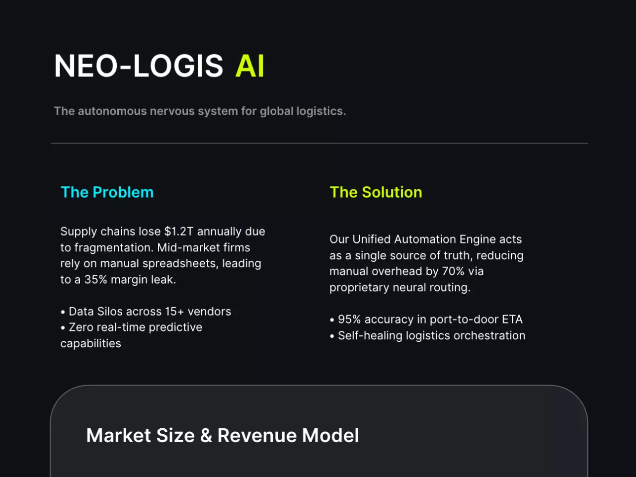 Minimalist and professional startup business one-pager layout in AFFiNE featuring structured blocks for value proposition, market traction, and financial projections.